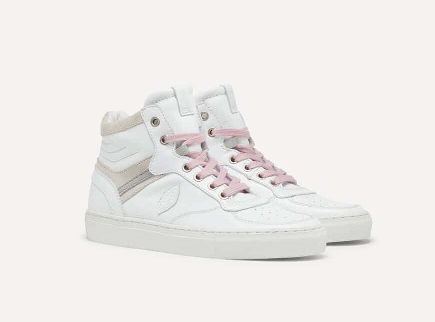 grey high top trainers