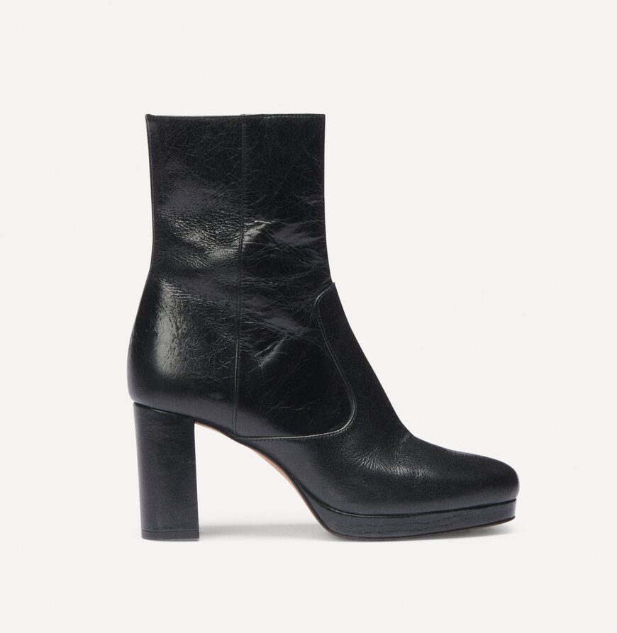 chelbi leather boots black