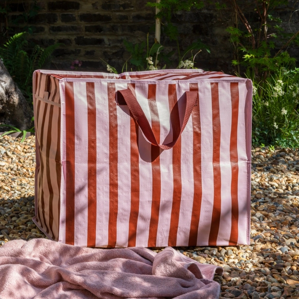 32263--Jumbo-storage bag-pink-brown-stripe-lifestyle.jpg